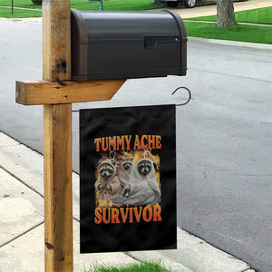 Tummy Ache Survivor Raccoon Meme Garden Flag TS10 Print Your Wear