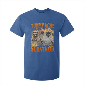 Tummy Ache Survivor Raccoon Meme T Shirt For Kid TS10 Royal Blue Print Your Wear