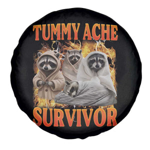 Tummy Ache Survivor Raccoon Meme Spare Tire Cover TS10 Print Your Wear