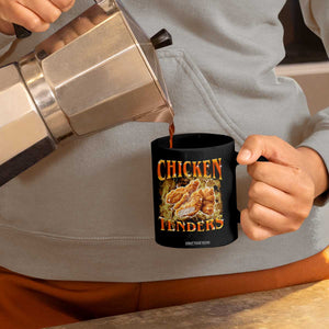 Funny Chicken Tenders Coffee Mug Funny Foodie Vintage 90s Bootleg Rap TS10 Print Your Wear
