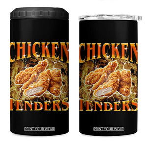Funny Chicken Tenders 4 in 1 Can Cooler Tumbler Funny Foodie Vintage 90s Bootleg Rap TS10 One Size: 16 oz Black Print Your Wear