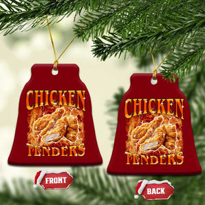 Funny Chicken Tenders Ceramic Ornament Funny Foodie Vintage 90s Bootleg Rap TS10 Print Your Wear