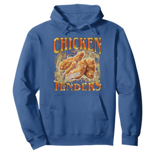 Funny Chicken Tenders Hoodie Funny Foodie Vintage 90s Bootleg Rap TS10 Royal Blue Print Your Wear