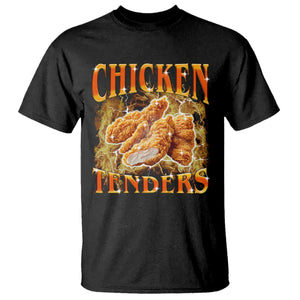 Funny Chicken Tenders T Shirt Funny Foodie Vintage 90s Bootleg Rap TS10 Black Print Your Wear