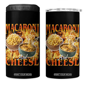 Macaroni And Cheese Meme 4 in 1 Can Cooler Tumbler Vintage 90s Style Funny Foodie Bootleg Graphic TS10 One Size: 16 oz Black Print Your Wear