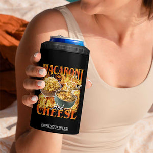 Macaroni And Cheese Meme 4 in 1 Can Cooler Tumbler Vintage 90s Style Funny Foodie Bootleg Graphic TS10 Print Your Wear