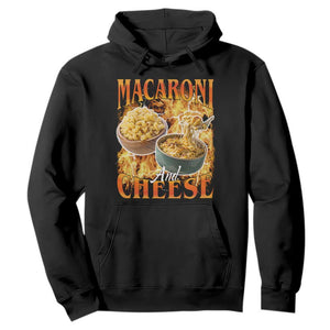 Macaroni And Cheese Meme Hoodie Vintage 90s Style Funny Foodie Bootleg Graphic TS10 Black Print Your Wear