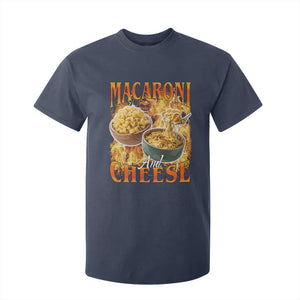 Macaroni And Cheese Meme T Shirt For Kid Vintage 90s Style Funny Foodie Bootleg Graphic TS10 Navy Print Your Wear