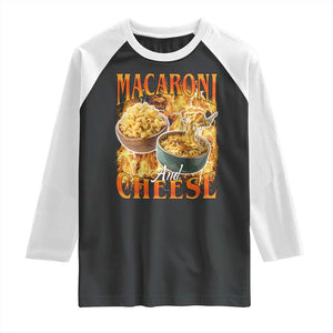 Macaroni And Cheese Meme Raglan Shirt Vintage 90s Style Funny Foodie Bootleg Graphic TS10 Black White Print Your Wear