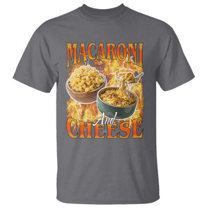 Macaroni And Cheese Meme T Shirt Vintage 90s Style Funny Foodie Bootleg Graphic TS10 Charcoal Print Your Wear