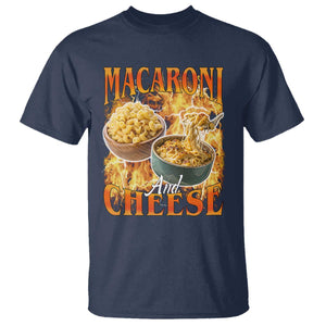 Macaroni And Cheese Meme T Shirt Vintage 90s Style Funny Foodie Bootleg Graphic TS10 Navy Print Your Wear