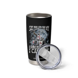 Funny Offensive Knight Meme Tumbler Cup She Pulled On My Excalibur Bootleg TS10 Print Your Wear
