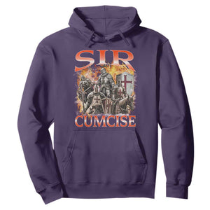 Knight Meme Hoodie Sir Cumcise Funny Bootleg Graphic TS10 Purple Print Your Wear