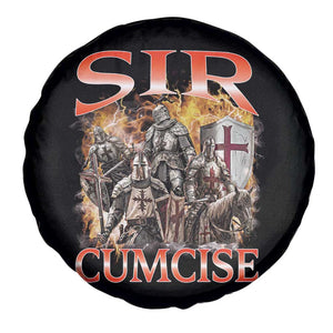 Knight Meme Spare Tire Cover Sir Cumcise Funny Bootleg Graphic TS10 Print Your Wear