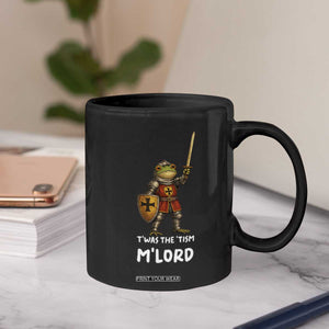 Knight Frog Coffee Mug Funny T'was The Tism M'Lord Vintage Autism Medieval TS10 Print Your Wear