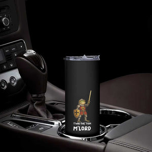 Knight Frog Skinny Tumbler Funny T'was The Tism M'Lord Vintage Autism Medieval TS10 Print Your Wear