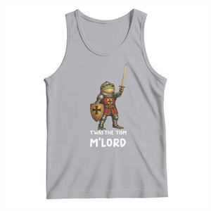 Knight Frog Tank Top Funny T'was The Tism M'Lord Vintage Autism Medieval TS10 Athletic Heather Print Your Wear