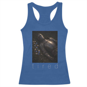 Tired Knight Racerback Tank Top Gothic Medieval Fantasy TS10 Royal Blue Print Your Wear