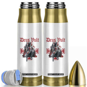 Deus Vult Knight Templar Bullet Tumbler Crusader Cross TS10 White Print Your Wear