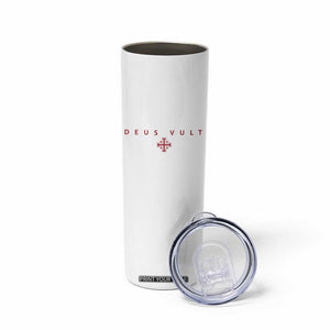Catholic Knight Templar Crusader Cross Skinny Tumbler Subtle Minimal Christian Faith Deus Vult TS10 Print Your Wear