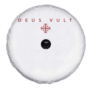 Catholic Knight Templar Crusader Cross Spare Tire Cover Subtle Minimal Christian Faith Deus Vult TS10 Print Your Wear
