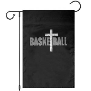 Christian Basketball Cross Garden Flag Vintage Minimal Religious Faith TS10 Black Print Your Wear