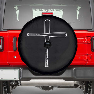 Cross Baseball Bats Spare Tire Cover Religious Christian Faith Sports Coach Pitcher TS10 Black Print Your Wear