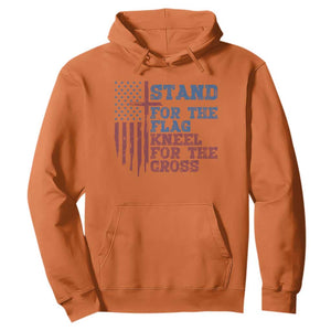 Stand For The Flag Kneel For The Cross Hoodie Cross US Flag American Patriotic Christian Faith 4th of July TS10 Orange Print Your Wear