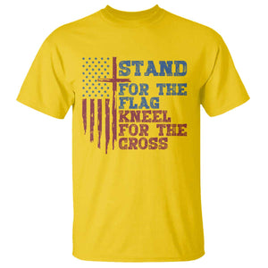 Stand For The Flag Kneel For The Cross T Shirt Cross US Flag American Patriotic Christian Faith 4th of July TS10 Daisy Print Your Wear