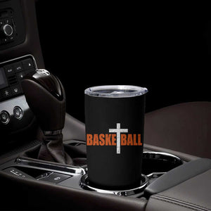 Christian Basketball Cross Tumbler Cup Retro Vintage Minimal Religious Faith TS10 Print Your Wear