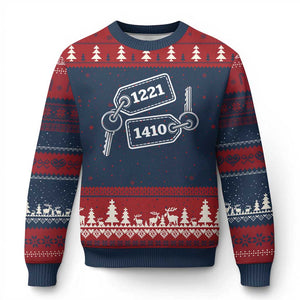 Room Numbers Team Hollanov Ugly Christmas Sweater LGBT Romance Hockey Fan TS10 Navy Red Print Your Wear