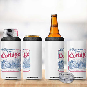 Will You Come To My Cottage This Summer 4 in 1 Can Cooler Tumbler LGBT Romance Hockey Fan TS10 Print Your Wear