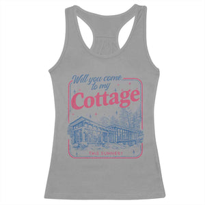 Will You Come To My Cottage This Summer Racerback Tank Top LGBT Romance Hockey Fan TS10 Sport Gray Print Your Wear