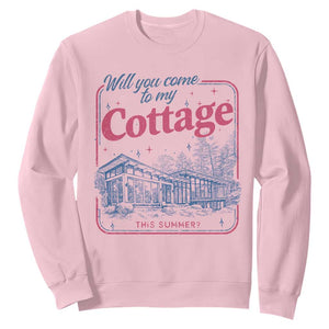 Will You Come To My Cottage This Summer Sweatshirt LGBT Romance Hockey Fan TS10 Light Pink Print Your Wear