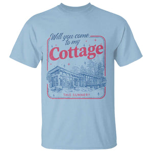 Will You Come To My Cottage This Summer T Shirt LGBT Romance Hockey Fan TS10 Light Blue Print Your Wear