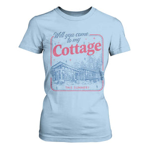 Will You Come To My Cottage This Summer T Shirt For Women LGBT Romance Hockey Fan TS10 Light Blue Print Your Wear