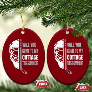 Will You Come To My Cottage This Summer Ceramic Ornament Retro LGBT Romance Hockey Fan TS10 Print Your Wear