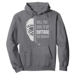 Will You Come To My Cottage This Summer Hoodie Retro LGBT Romance Hockey Fan TS10 Charcoal Print Your Wear