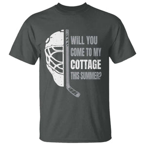 Will You Come To My Cottage This Summer T Shirt Retro LGBT Romance Hockey Fan TS10 Dark Heather Print Your Wear