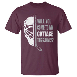 Will You Come To My Cottage This Summer T Shirt Retro LGBT Romance Hockey Fan TS10 Maroon Print Your Wear