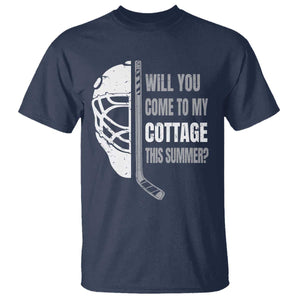 Will You Come To My Cottage This Summer T Shirt Retro LGBT Romance Hockey Fan TS10 Navy Print Your Wear