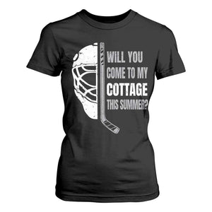Will You Come To My Cottage This Summer T Shirt For Women Retro LGBT Romance Hockey Fan TS10 Black Print Your Wear