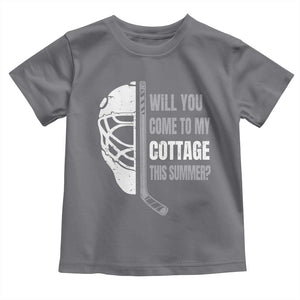 Will You Come To My Cottage This Summer Toddler T Shirt Retro LGBT Romance Hockey Fan TS10 Charcoal Print Your Wear