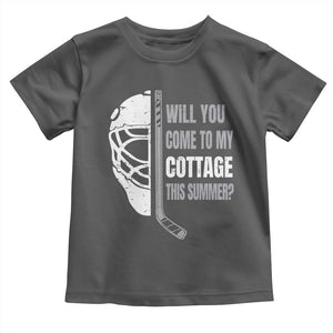 Will You Come To My Cottage This Summer Toddler T Shirt Retro LGBT Romance Hockey Fan TS10 Dark Heather Print Your Wear