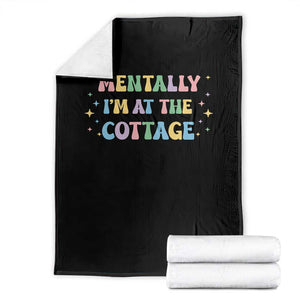 LGBT Romance Hockey Throw Blanket Mentally Im At The Cottage Team Hollanov Fan TS10 Black Print Your Wear