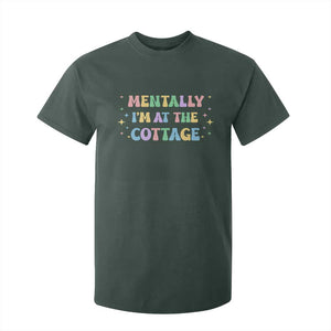 LGBT Romance Hockey T Shirt For Kid Mentally Im At The Cottage Team Hollanov Fan TS10 Dark Forest Green Print Your Wear