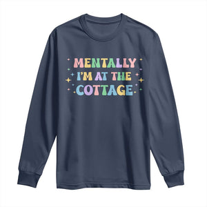 LGBT Romance Hockey Long Sleeve Shirt Mentally Im At The Cottage Team Hollanov Fan TS10 Navy Print Your Wear