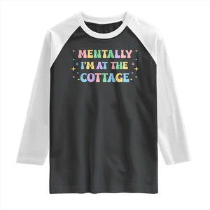 LGBT Romance Hockey Raglan Shirt Mentally Im At The Cottage Team Hollanov Fan TS10 Black White Print Your Wear