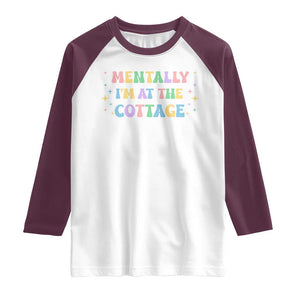 LGBT Romance Hockey Raglan Shirt Mentally Im At The Cottage Team Hollanov Fan TS10 White Maroon Print Your Wear