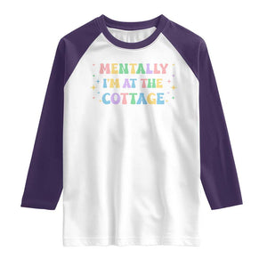 LGBT Romance Hockey Raglan Shirt Mentally Im At The Cottage Team Hollanov Fan TS10 White Purple Print Your Wear